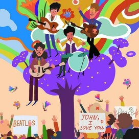 Иллюстрация к статье о группе The Beatles