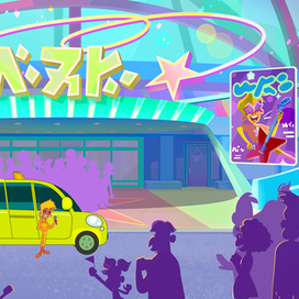 Концепт-арт для мультсериала "Мартышкины"