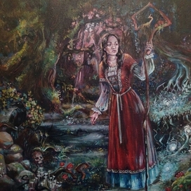 Девушка в лесу