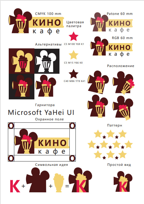 логотип кино кафе