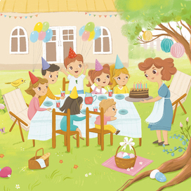 Разворот детской книги