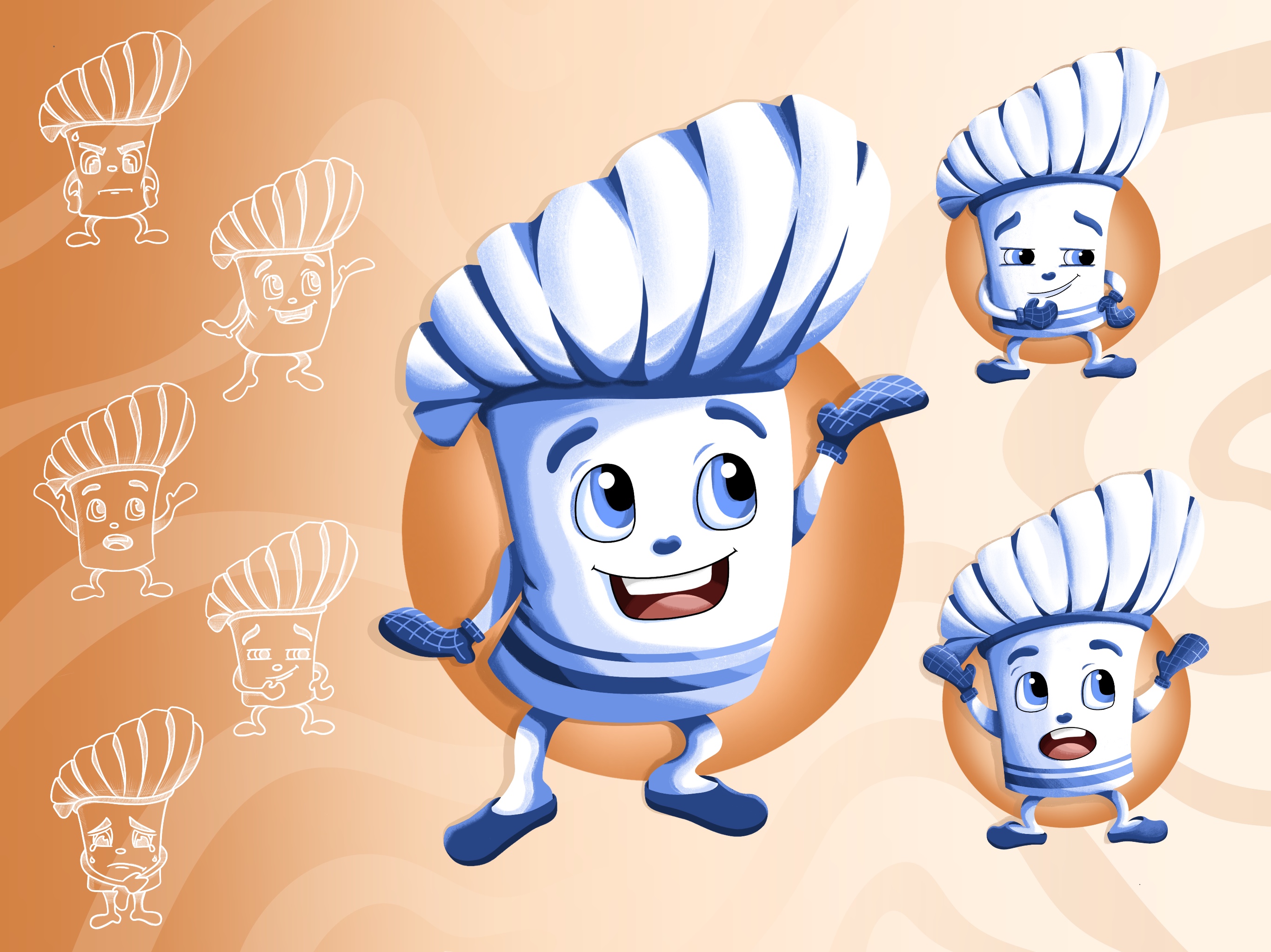 Бренд-персонаж для кулинарной студии