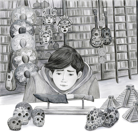 Иллюстрация к повести "Наследник Кукулькана"