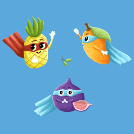 Фрукты - супергерои