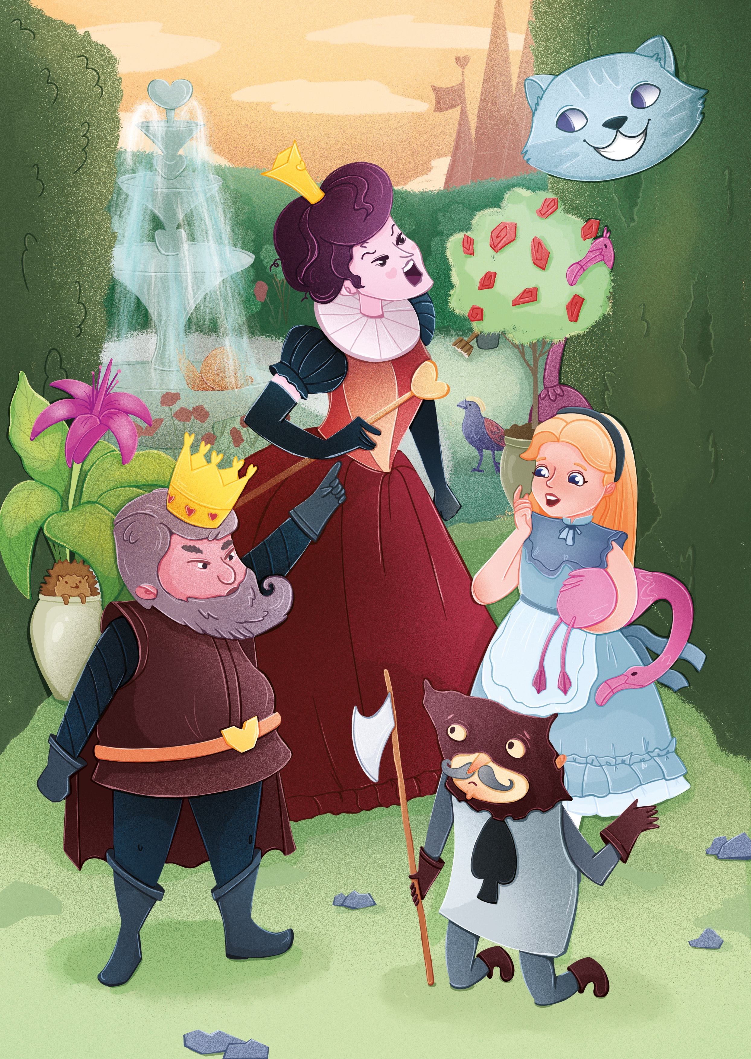 Алиса в стране чудес. Глава 8 «Королевский крокет»