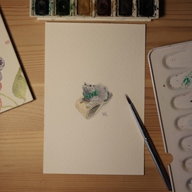miniature cat drawing