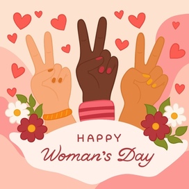 Postcard for International Women's Day (March 8)