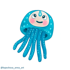 Jellyfish. A sea tale.