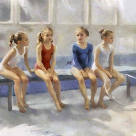 Гимнастки. Эскиз