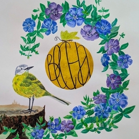 The little wagtail is waiting for spring