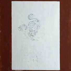 Кот разбил вазу