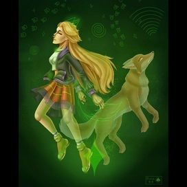 The fusion of person and wolf, one "Me"