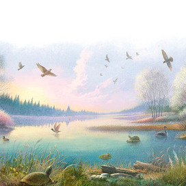 Весна на Уолденском озере