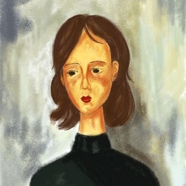 Портрет по мотиву работы А. Модильяни