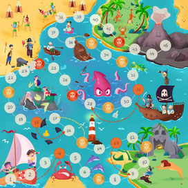 Board game field "Curse of the Black island"