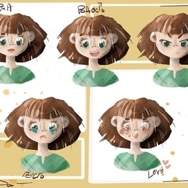 Эмоции персонажа человек