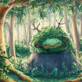 Cute Forest Spirit | Whimsical Children’s Book Illustration
