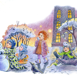 Иллюстрация для журнала Мурзилка