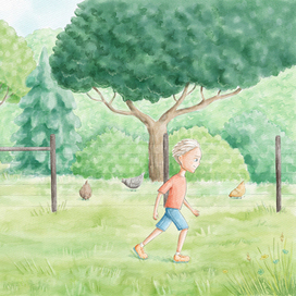 Иллюстрация для книги "First to be big"