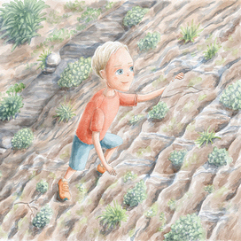 Иллюстрация для книги "First to be big"