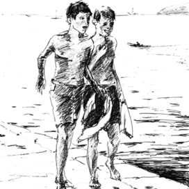 Мальчишки на набережной