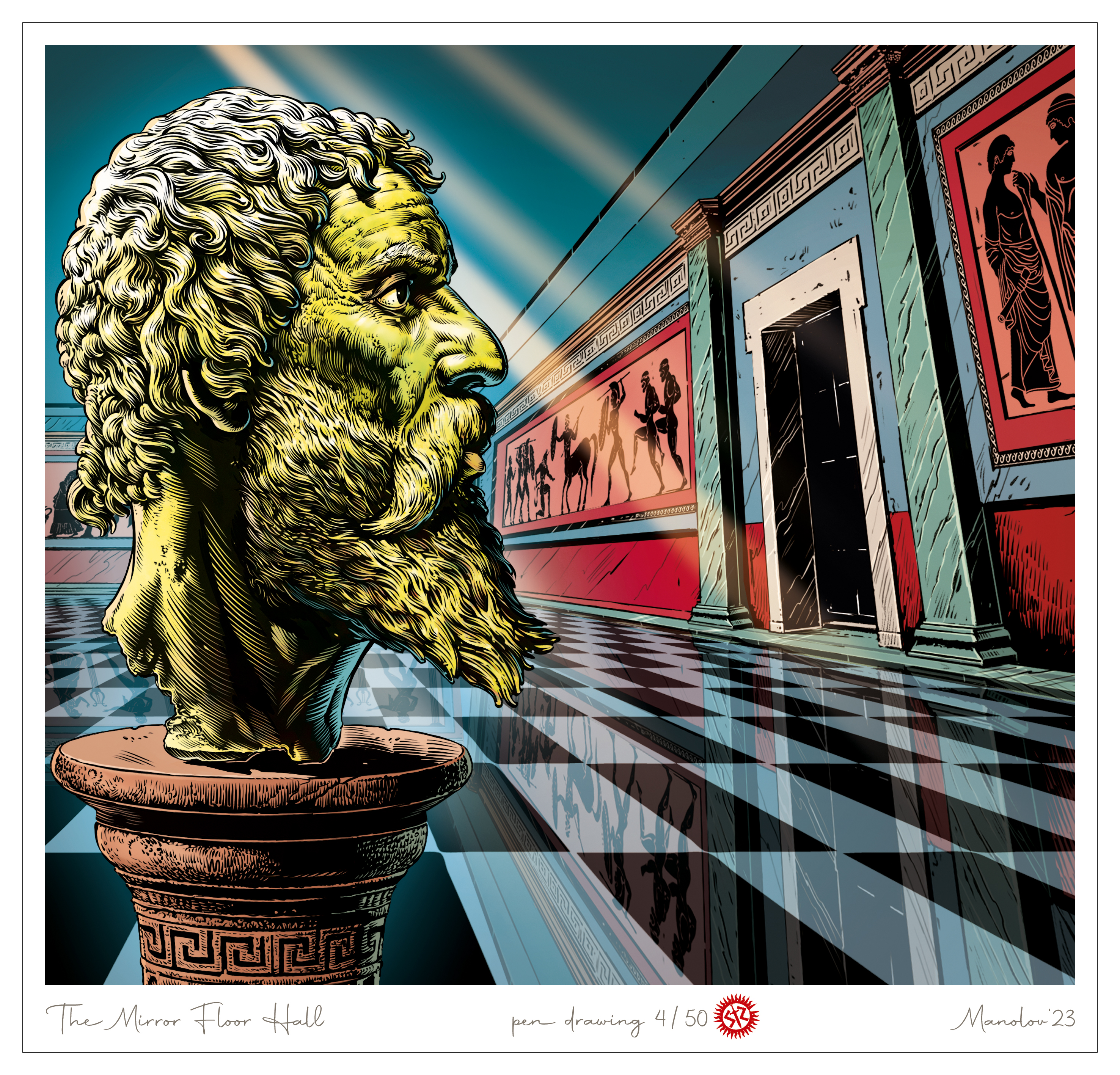 Зал с зеркальным полом