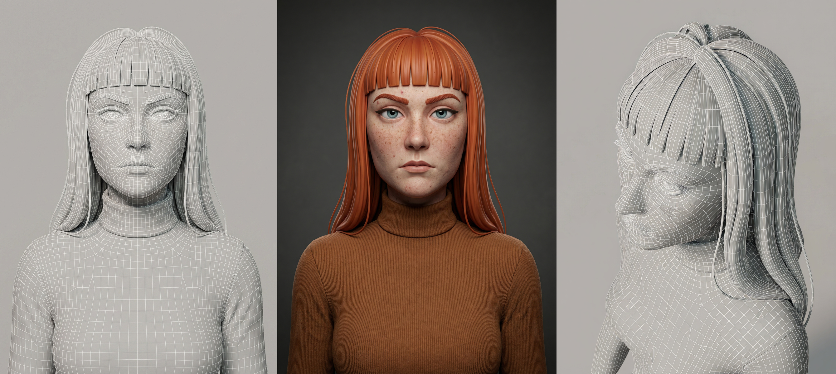 Процесс создания 3D-персонажа для игры