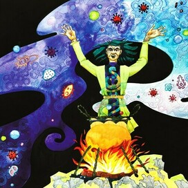 Злой колдун Змеяд варит свое зелье из вирусов