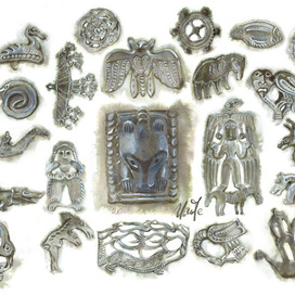 Заставки Пермский звериный стиль