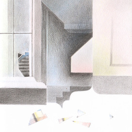 Стекло на снегу