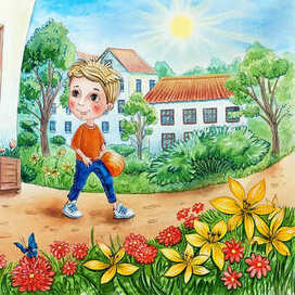 Денни и Мелли вышли на прогулку