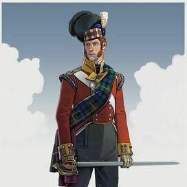 "Gordon Highlanders", Waterloo 1815