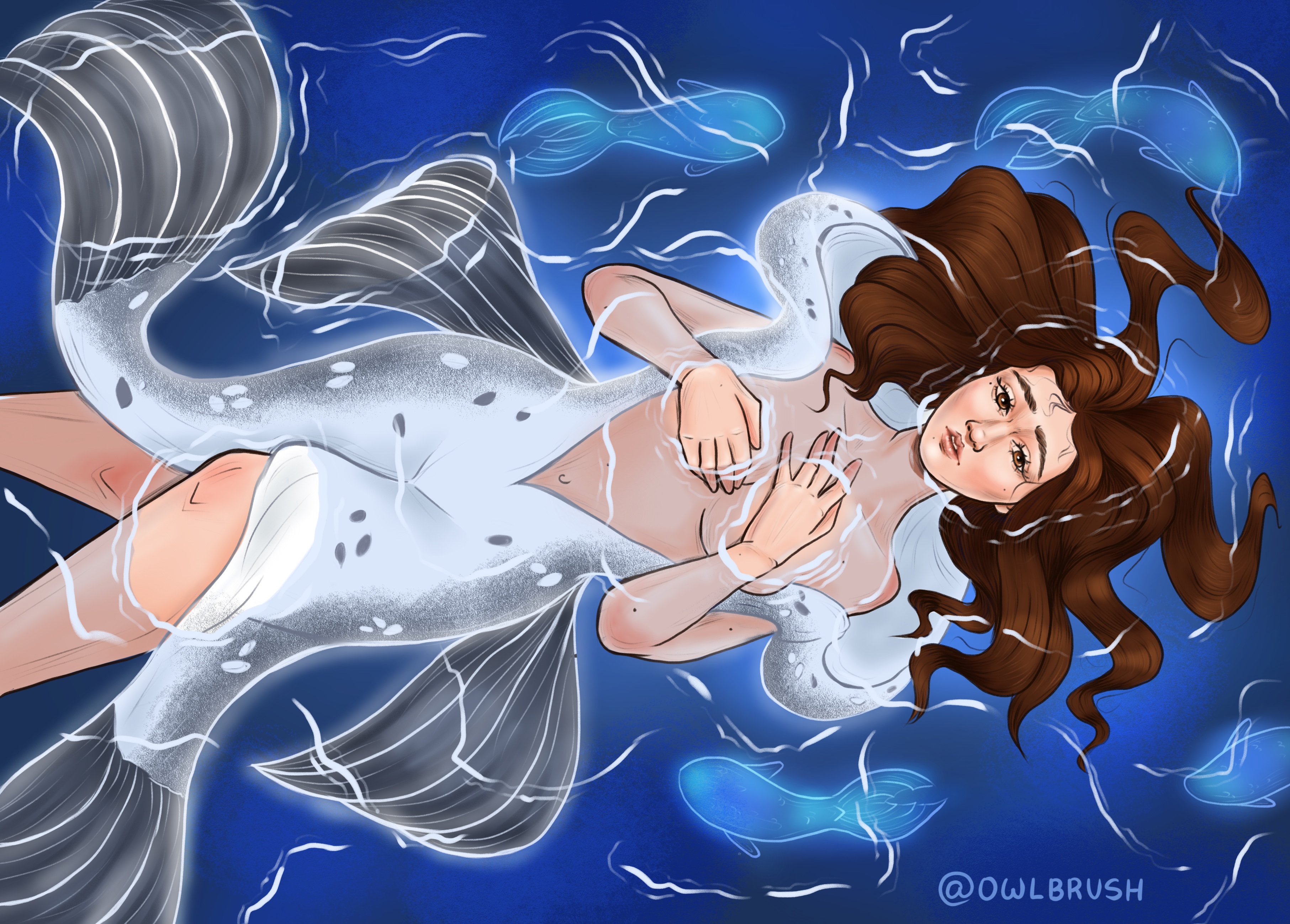 Шелки — иллюстрация по мотивам кельтского фольклора (конкурс календаря издательства «Полынь»)