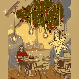 Рождество в кофейне