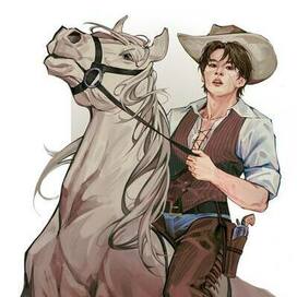 Illustration of a cowboy