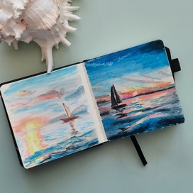 Морской рассвет и закат