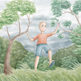 Иллюстрация для книги "First to be big"