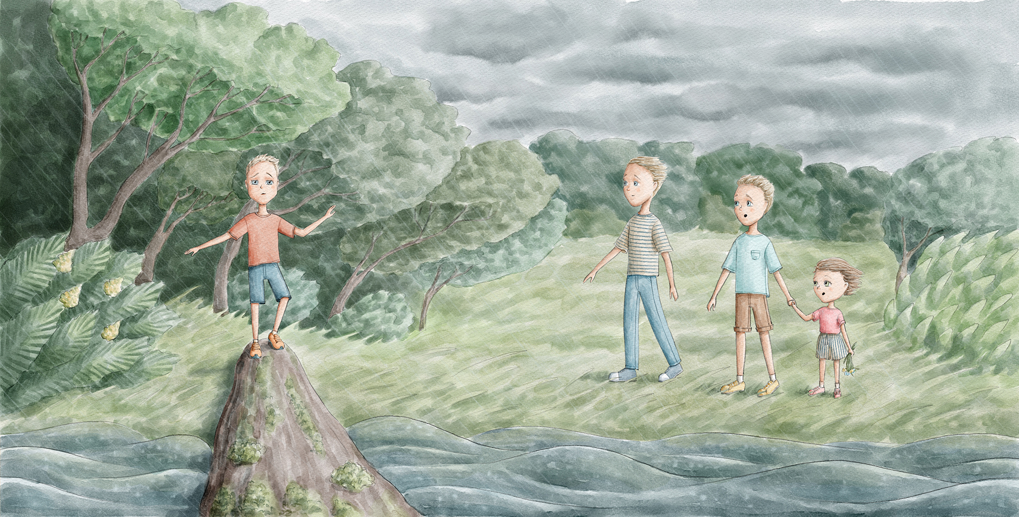 Иллюстрация для книги "First to be big"