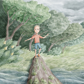 Иллюстрация для книги "First to be big"