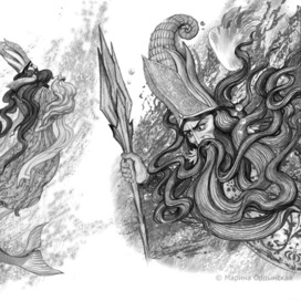 Иллюстрация к роману-сказке "Три моста"