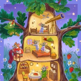 Домик мышат (внутренняя часть)