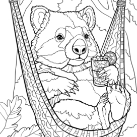 Вомбат отдыхает