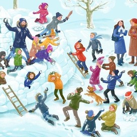 снежная битва