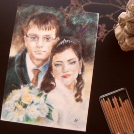 Свадебный портрет. Оля и Боря.