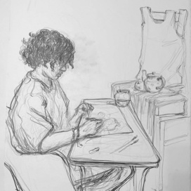 рисую рисующих детей 1