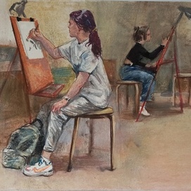 рисую рисующих детей 2