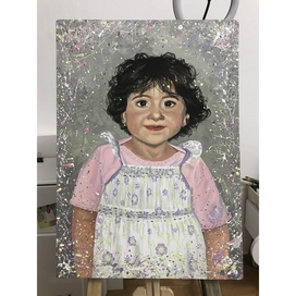 Children's portrait in style of dream-art