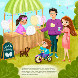 Illustration for a children's book, fairy tales