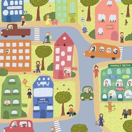 Виммельбух "В городе"