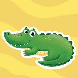 Crocodile. Animals of Africa.